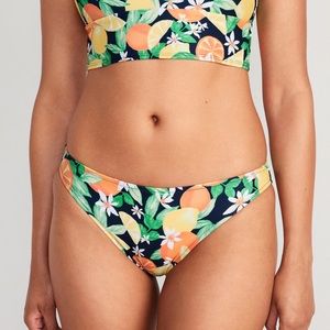 NWT OLD NAVY Matching Low-Rise Classic Bikini: Fresh-Squeezed Fun